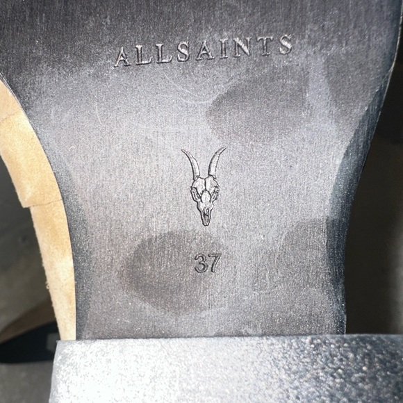 New AllSaints Lior Suede Boot Size 37 - Picture 7 of 8